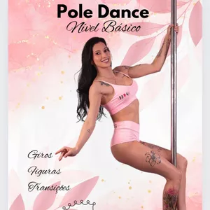 Imagem de capa para o Ebook Pole Dance Nível Básico