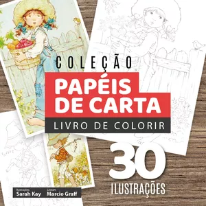 Curso Livro de colorir Coleção Papéis de carta I Márcio Graff 