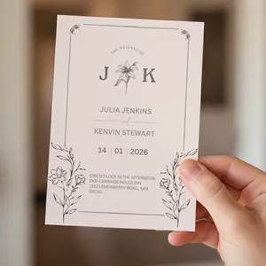 Imagen de portada para Ebook Invitación de Boda Digital Elegante – Diseño Clásico Editable