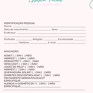 Imagem de capa para o Curso online Ficha de anamnese facial 