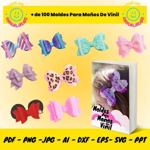 Imagen de portada para Ebook Moldes para Moños de Vinil