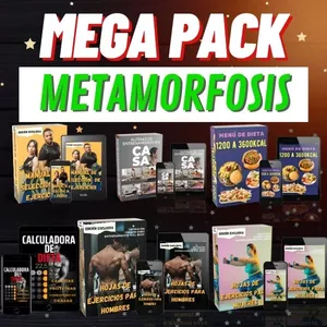 Imagen de portada para Ebook MEGA PACK METAMORFOSIS - ENTRENAMIENTO Y DIETA