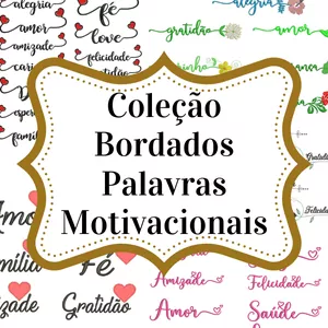 Imagem do curso Coleção Matrizes de Bordados Palavras Motivacionais
