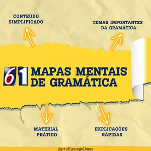Imagem de capa para o Ebook Mapas Mentais de Gramática