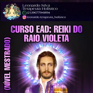 Imagem de capa para o Curso online CURSO EAD: REIKI DO RAIO VIOLETA