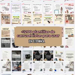 Imagen de portada para Curso online Pack +1200 plantillas de carruseles listas para usar