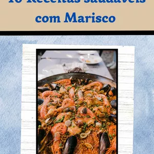 Imagem de capa para o Ebook 10 Receitas Saudáveis com Marisco