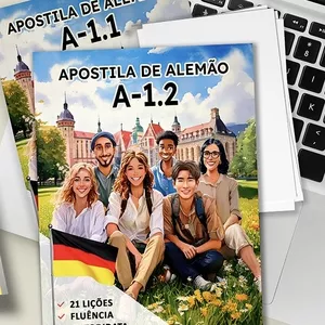 Imagem de capa para o Curso online Curso de alemão- Apostilas + curso modelo professor 