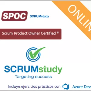 Imagem principal do produto Doble Certificación: Certificación Scrum Product Owner Certified (SPOC®) y Scrum Fundamentals Certified™