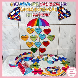 Imagem de capa para o Ebook 💙♾️ KIT DIA DO AUTISMO 🌍✨