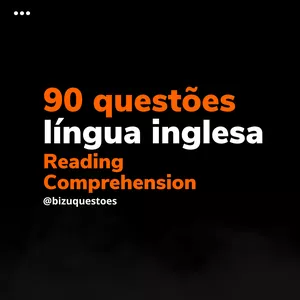 Imagem de capa para o Ebook 90 QUESTÕES - Língua Inglesa