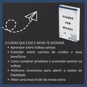 Imagem de capa para o Ebook E-Book Voando com milhas