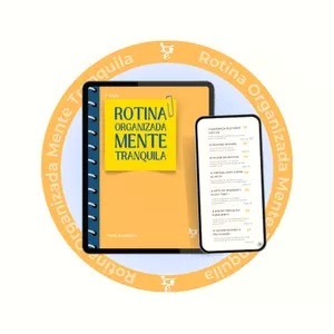 Imagem de capa para o Ebook Ebook [Rotina Organizada, Mente Tranquila] - Estratégias simples para aliviar os sintomas da depressão e ansiedade no dia a dia.