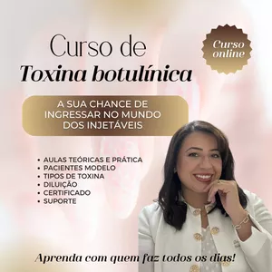 Imagem do curso Curso Toxina botulínica. Do básico ao avançado