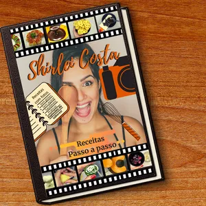 Imagem de capa para o Ebook Livro de receitas saudáveis com fotos passo a passo e macronutrientes. + bônus resumo das receitas do Instagram 