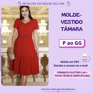 Imagem de capa para o Curso online MOLDE VESTIDO TÂMARA 