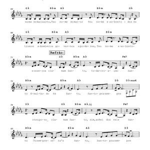 Imagem de capa para o Ebook Santo Pra Sempre - Gabriel Guedes - Cifra - melodia e Letra