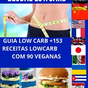 Imagem principal do produto Guia lowcarb + 153 RECEITAS DE BOLOS LOWCARB