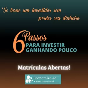 6 PASSOS PARA INVESTIR GANHANDO POUCO