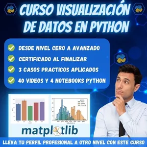 Imagen de portada para Curso online Curso de visualización de datos en Python usando Matplotlib