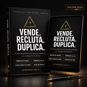 Imagen de portada para Ebook VENDE RECLUTA DUPLICA - NETWORK MARKETING CON INTELIGENCIA ARTIFICIAL 