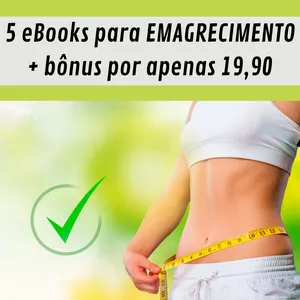 Imagem de capa para o Ebook EMAGRECIMENTO: 5 e books e um bônus para você.