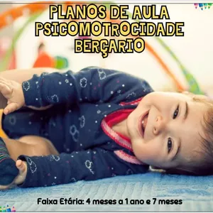 Imagem de capa para o Ebook Apostila de Planos de aula Diários Berçário 0 a 2 anos  SEGUNDO SEMESTRE 