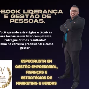 Imagem de capa para o Ebook Liderança e gestão de pessoas.