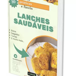 Imagem de capa para o Ebook Lanches Saudáveis 