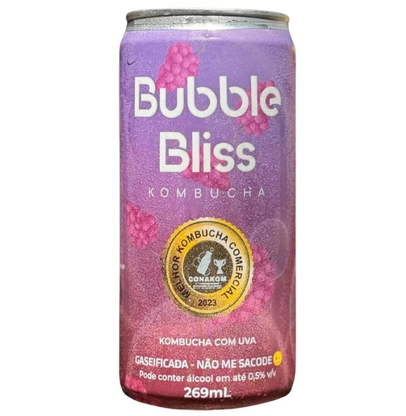 Bubble Bliss Kombucha - Sabor Uva