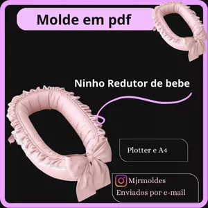 Imagem de capa para o Ebook Molde Ninho redutor de bebê 
