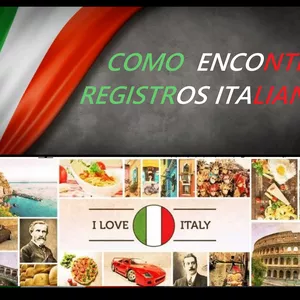 Imagem de capa para o Ebook COMO ENCONTRAR REGISTROS ITALIANOS