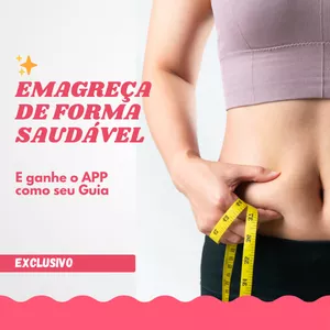 Imagem de capa para o Ebook Emagreça de Forma Saudável e Sustentável