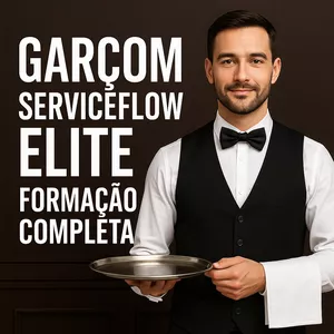 Imagem de Garçom ServiceFlow Elite – Formação Completa  criado por Curso Completo Com Certificado na hotmart