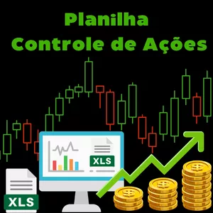 Imagem de capa para o Ebook Planilha Controle de Ações - Gerencie Seus Investimentos com Eficiência