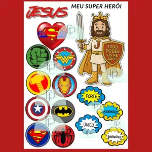 Imagem de capa para o Ebook JESUS MEU SUPER HÉROI