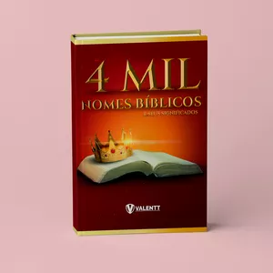 Imagem de capa para o Ebook 4 Mil Nomes Bíblicos. 