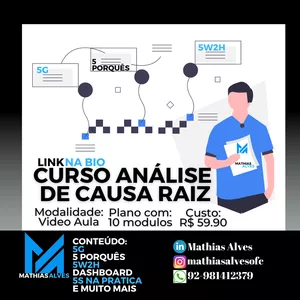 Imagem do curso Curso Avançado em Análise de Causa Raiz: Identificar e Resolver Problemas de Forma Eficaz