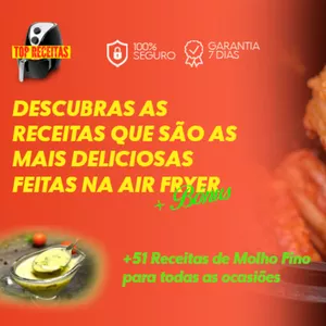 Imagem de capa para o Ebook Top Receitas + de 150 receitas para Air Fryer 