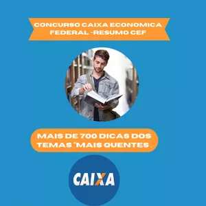 Imagem de capa para o Ebook  Caixa Econômica Federal -Resumo Cef + de 700 dicas