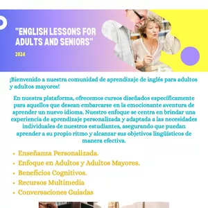 Imagen de portada para Curso online "English Lessons for Adults and Seniors"