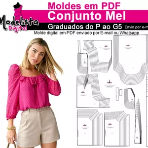 Imagem de capa para o Curso online Molde em PDF – Conjunto Mel