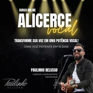 Imagem do curso Alicerce Vocal - uma voz potente em 15 dias