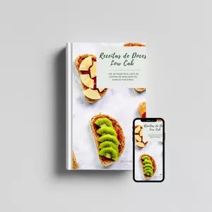 Imagem de capa para o Ebook Ebook Receitas de Doces Low Carb