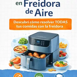 Imagen de portada para Ebook +100 Recetas en Freidora de Aire – Comé Organizado sin complicarte