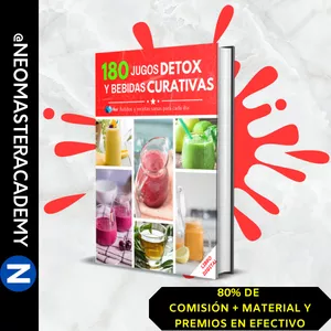 Imagen de portada para Ebook 180 Jugos detox y Bebidas curativas