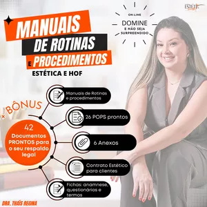 Imagem de capa para o Curso online MANUAL DE ROTINAS E PROCEDIMENTOS + 26 POPs + 6 ANEXOS E 8 (doc bônus) FICHAS, CONTRATOS E TERMOS. 