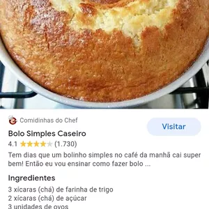 Imagem de capa para o Ebook Bolo simples 