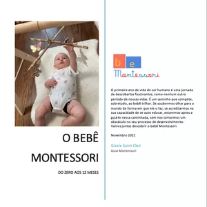 Imagem de capa para o Ebook O Bebê Montessori - Do Zero aos 12 meses - e-book