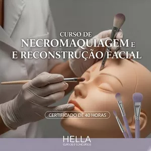 Imagem de capa para o Curso online Curso de Necromaquiagem e Reconstrução Facial